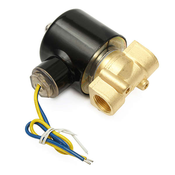DC 12V 3/8 Inch Brass Water Gas Fuel Electric Solenoid Valve