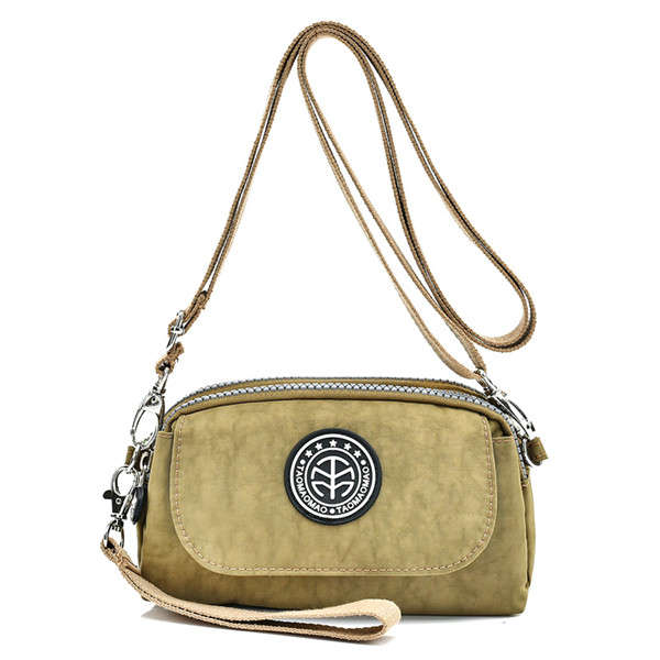 Women Nylon Clutches Bags Girls Mini Shoulder Bags Front Pocket Crossbody Bags