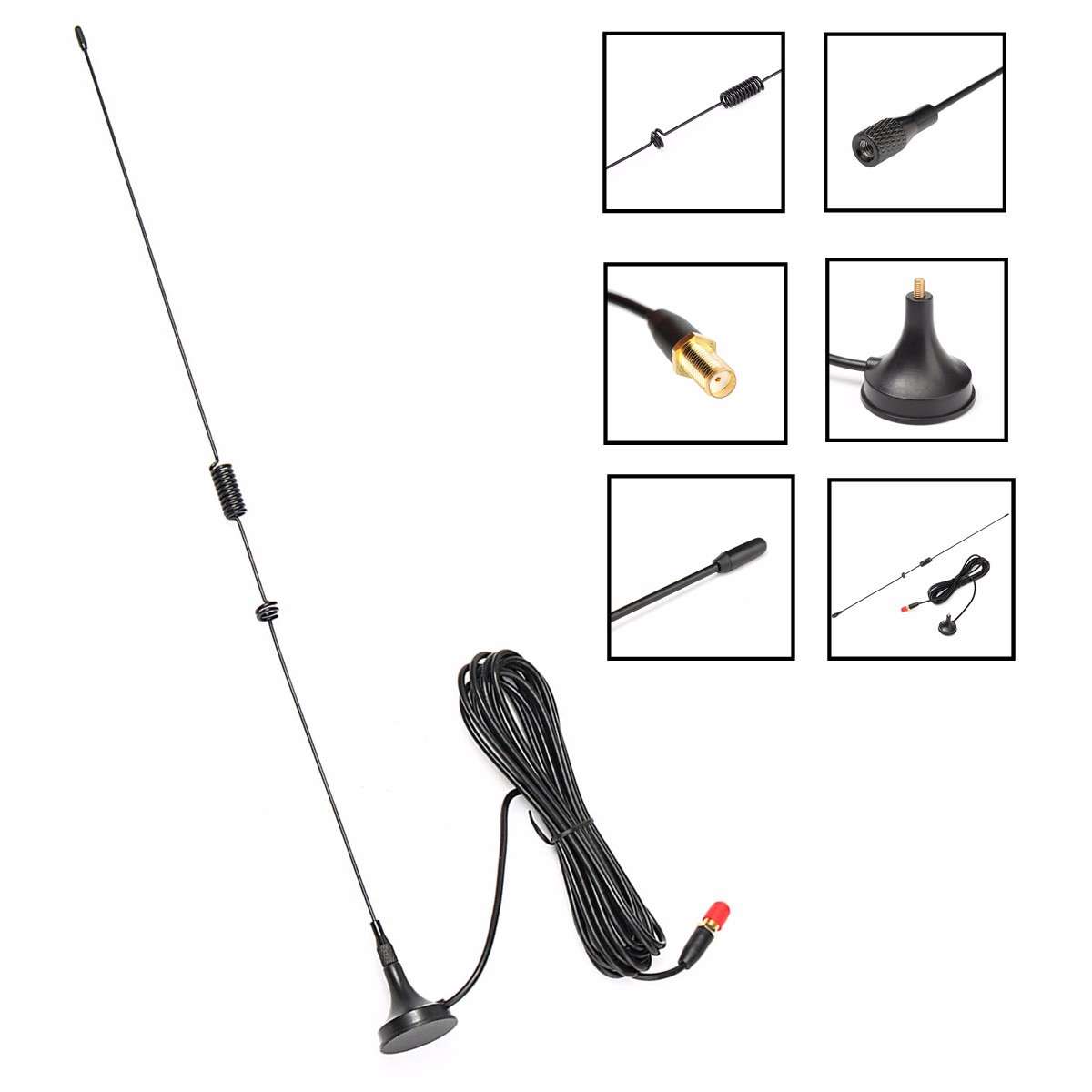 UT106 SMA Female Dual Band Auto 10W Antenne for BAOFENG UV5R/UV5RA/UV5RE HIYG