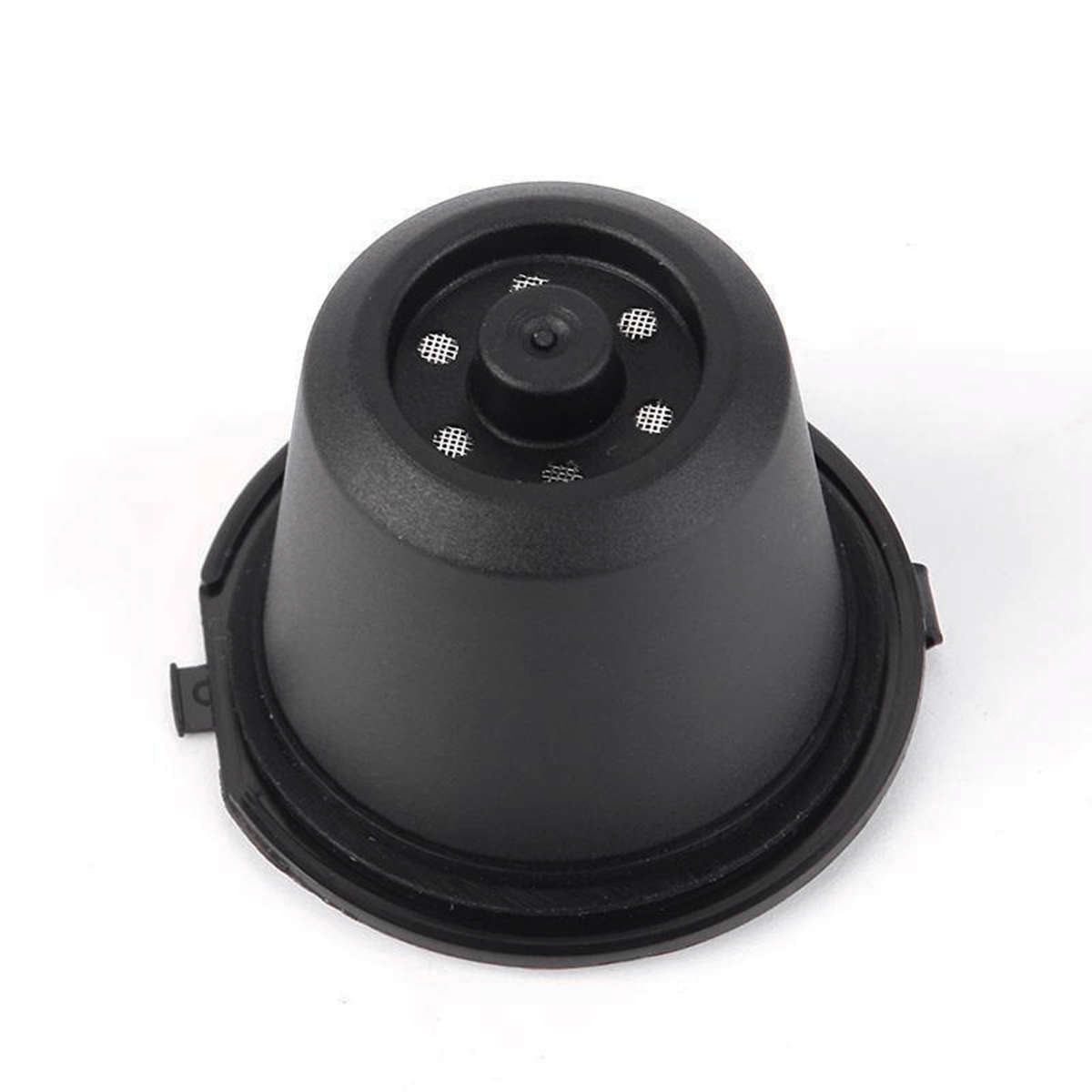 8 Pcs Sets Black Refillable Coffee Capsule Cup Reusable Refilling Filter For Nespresso Machine With