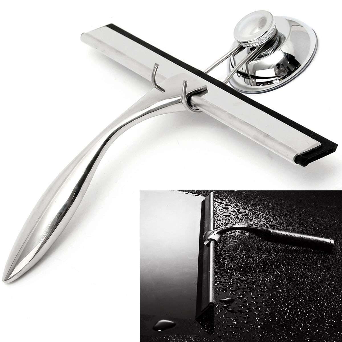 Glass Window Wiper Cleaner Bathroom Shower Squeegee Mirror Screen Tile