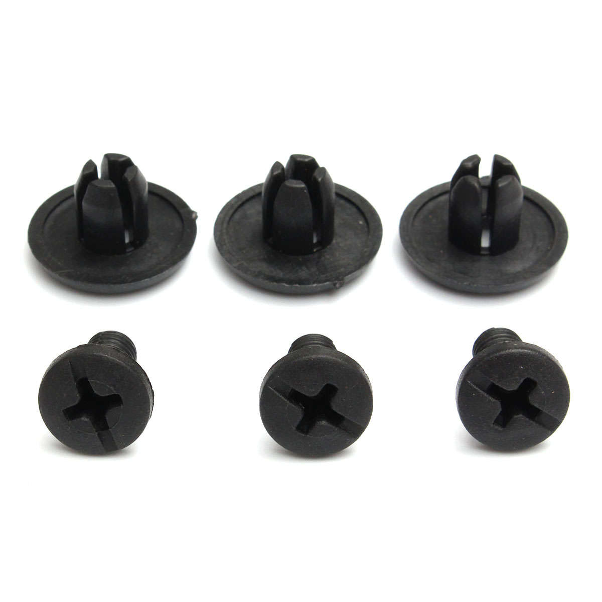 50pcs 8mm Hole Dia Plastic Rivets Fastener Bumper Pushpin Clips