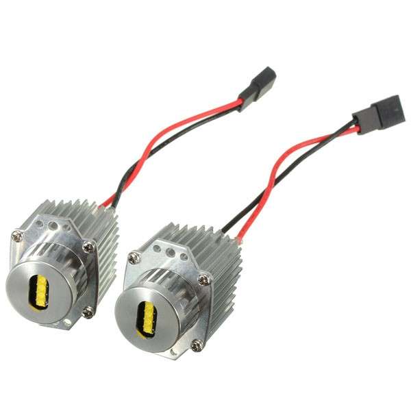 12V 80W LED Light Angel Eyes Rings Halo Marker Kits For BMW E90 E91