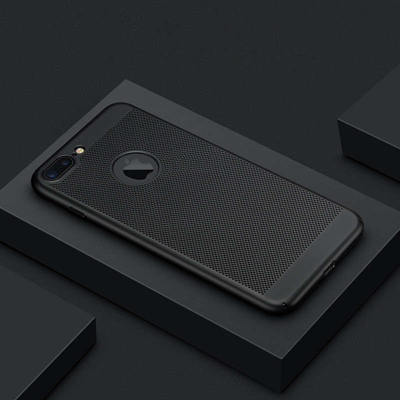 Mesh Dissipating Heat Anti Fingerprint PC Case For iPhone 7 Plus/8 Plus