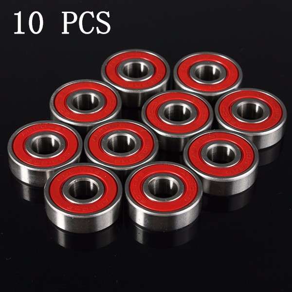 10 pcs Wheel Bearings  Red ABEC 9 High Performance Skate Scooter Skateboard