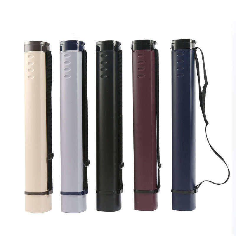 Square Drawing Tube Adjustable Portable Drawing Large Capacity Strong Poster Tube for Artist Supplie