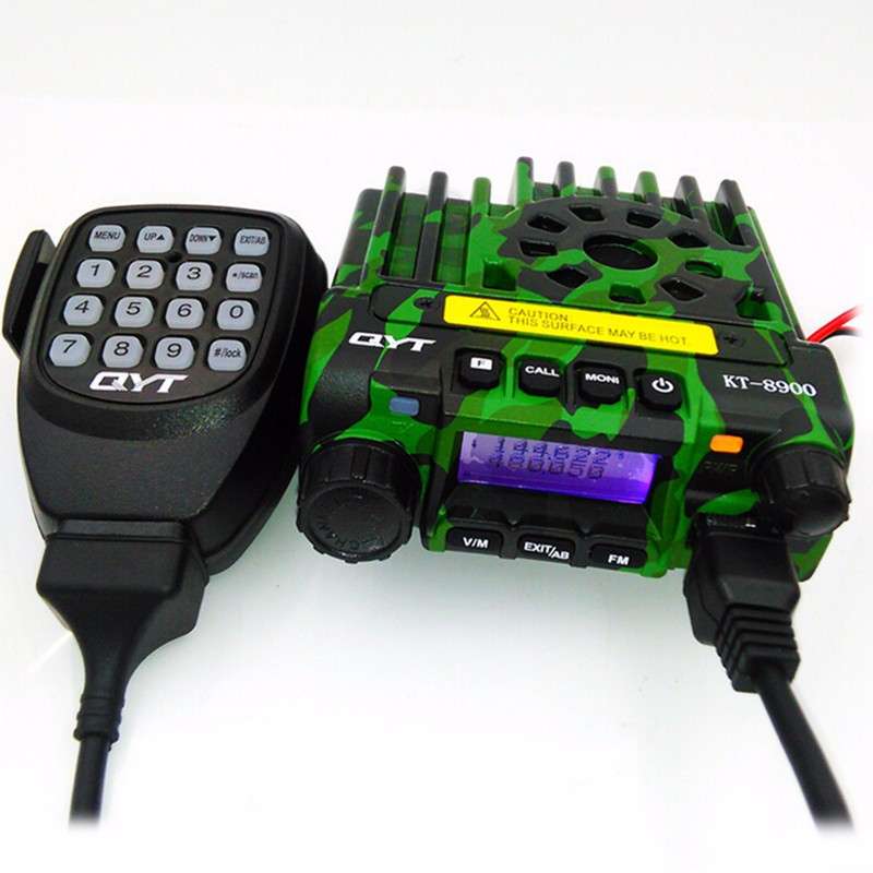QYT KT-8900 Mini Mobile Radio Dual band V/UHF136-174/400-480MHz Transceiver Camouflage Color
