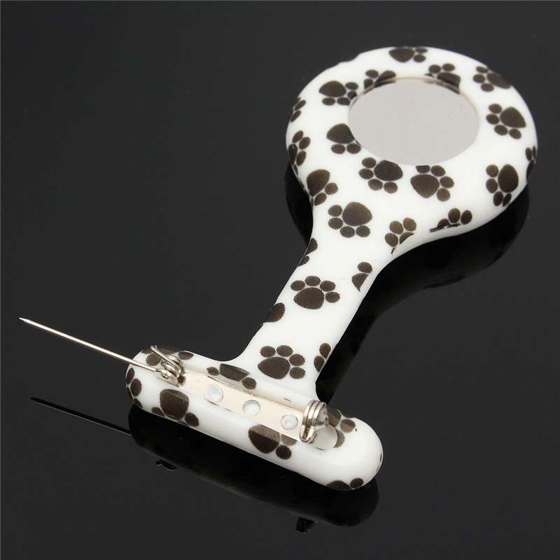 New Bright Print Silicone Nurse Doctor Paramedic Tunic Brooch Fob Pocket Watch