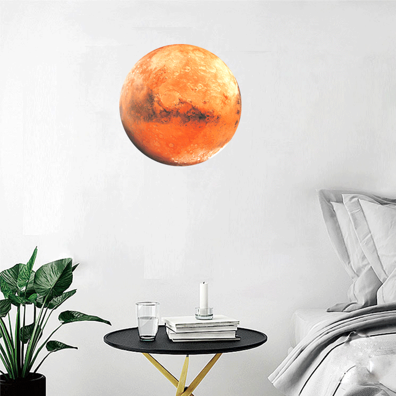 30Cm Large Moon Glow In The Dark Noctilucence Planet Celestial Stickers Luminous DIY Wall Sticker