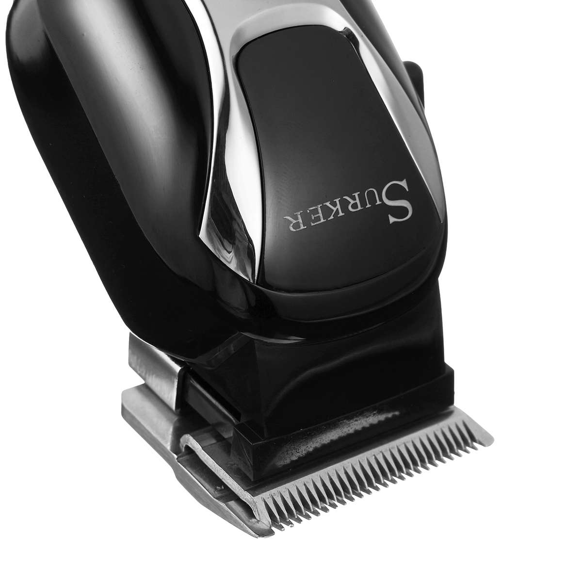 SURKER Electric Hair Clipper Rechargeable Trimmer Beard LED Display Steel Blade Washable 110V 240V