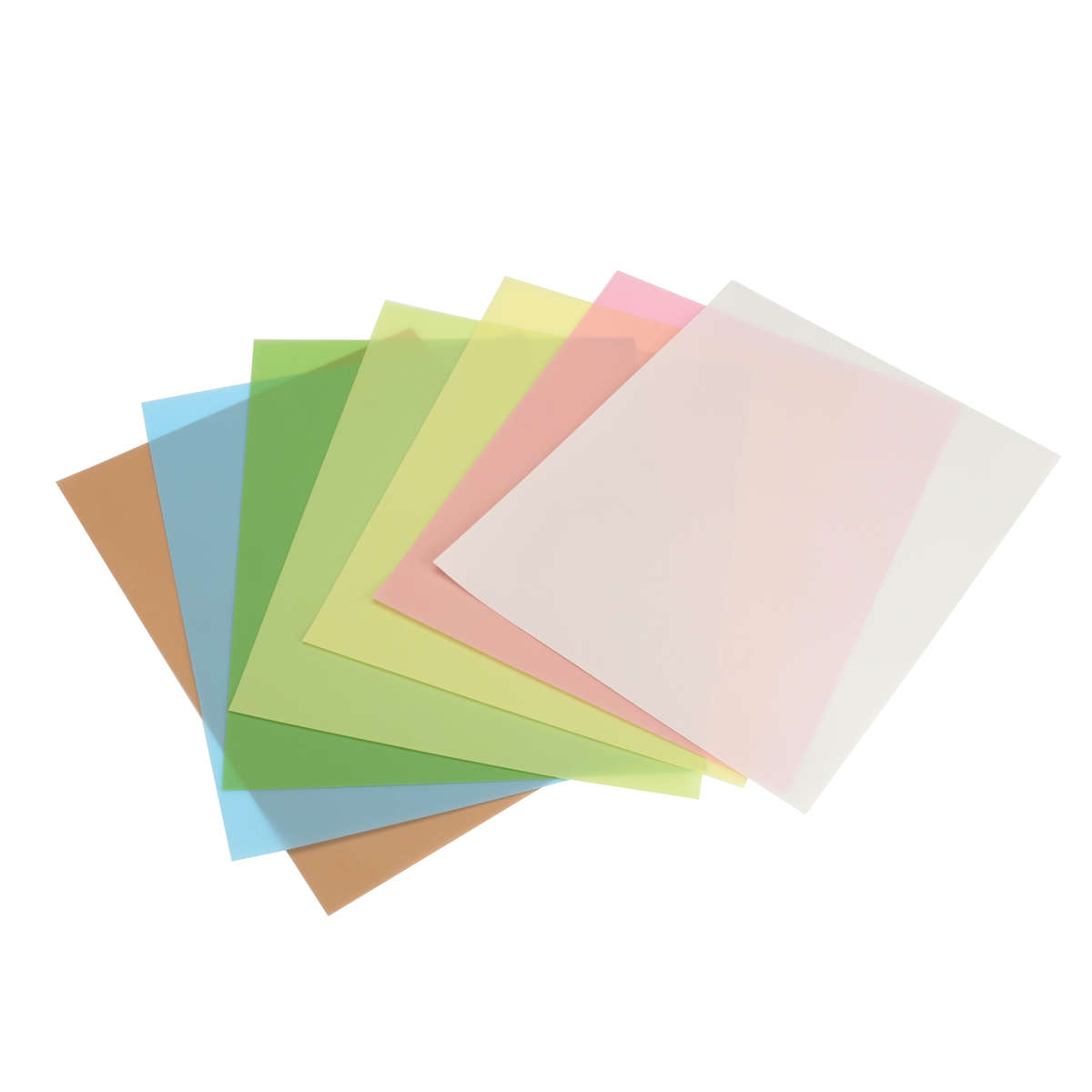 7Pcs 8.7x11 Inch Microfinishing Lapping Film Sheets Each of 0.3 to 30 Micron 7 Colors