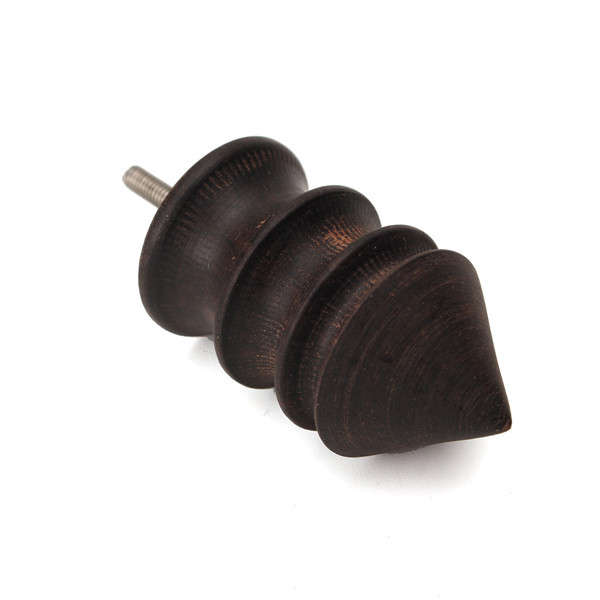 Wooden Leather Craft Edge Polished Rod Slicker Grinding Tool S/L