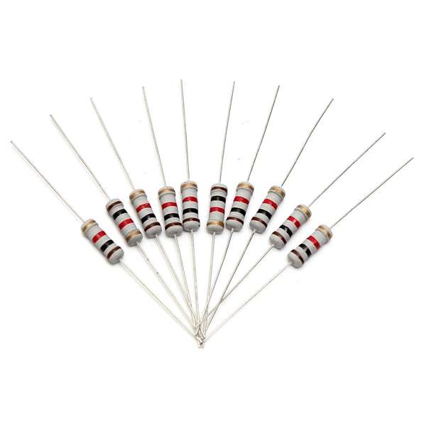 200pcs 20 Value 1W 5% Resistors Resistance Assortment Kit 10 Ohm - 1M Ohm Set