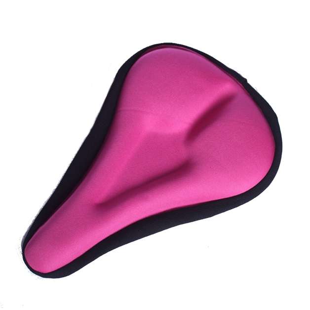 Leadbike Bicycle 3D Silicone Cushion Cover Saddle Cover Mountain Bike Seat Cushion ... (COLOR: PINK)