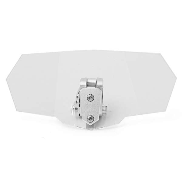 Universal Motorcycle Windshield Screen Clip On Extension Spoiler Wind Deflector