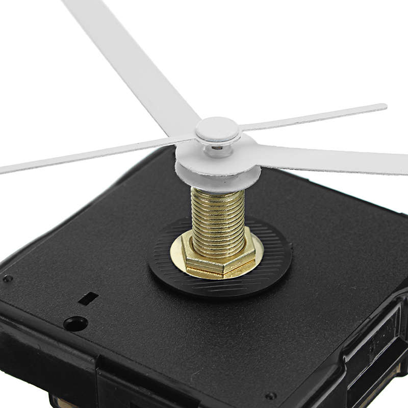 20mm Shaft DIY White Hands Quartz Movement Silent Mechanism Wall Clock Repair Parts