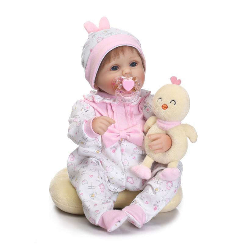 NPK 17`` Realistic Handmade Reborn Baby Doll Soft Silicone Vinyl Lifelike Newborn