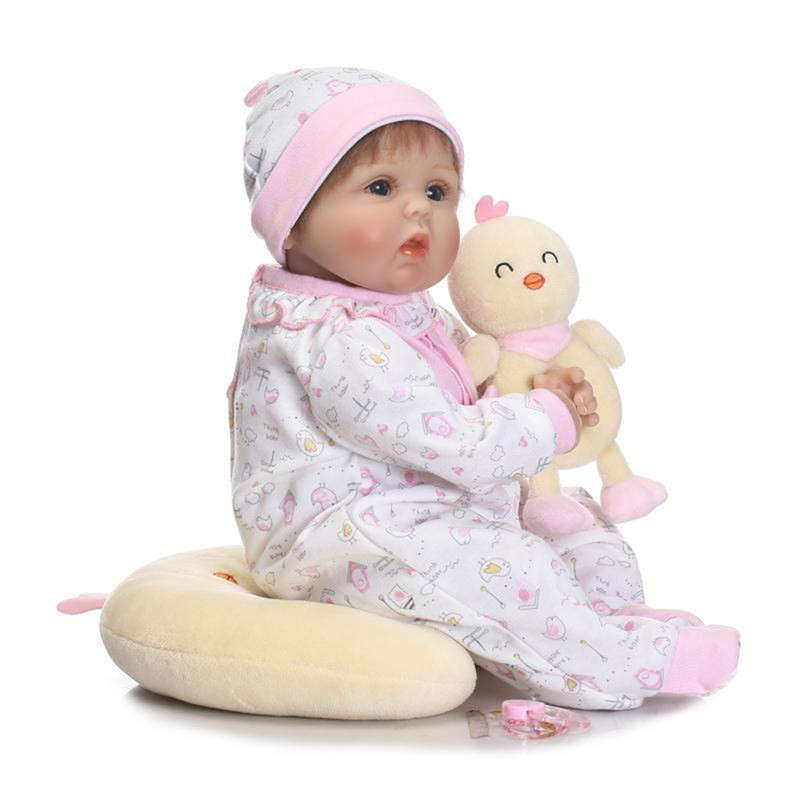NPK 17`` Realistic Handmade Reborn Baby Doll Soft Silicone Vinyl Lifelike Newborn