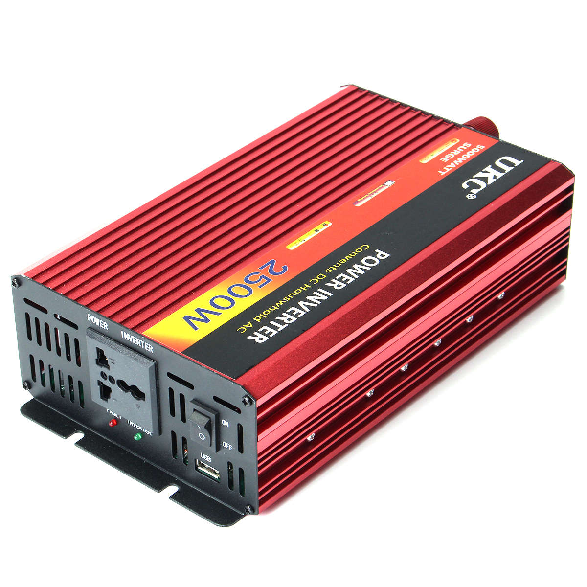 2500W Car Inverter DC 12V To AC 220V Power Converter Charger Modified Sine Ware