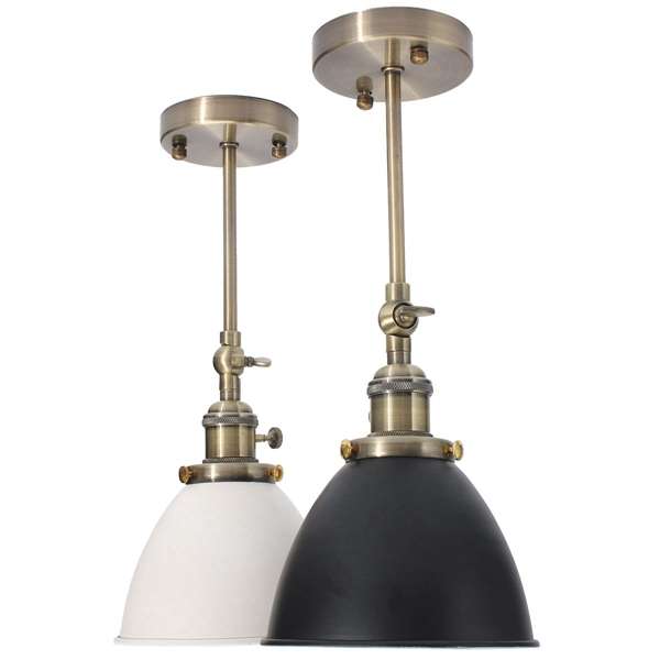 E27 Vintage Antique Industrial Bowl Sconce Loft Rustic Stair Wall Lamp Light Fixture