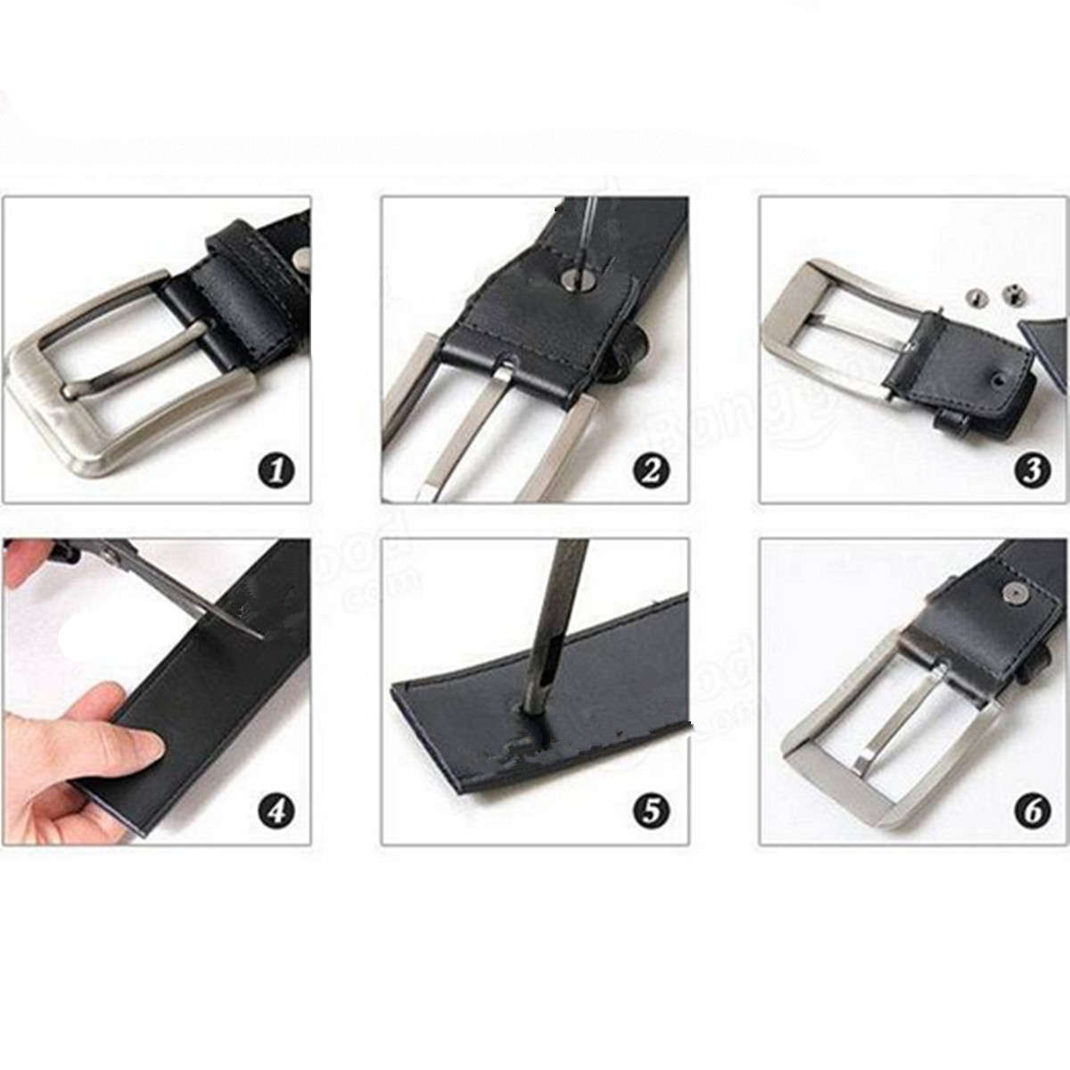 DIY Leather Carbon Steel Hollow Hexagon Leather Punch Hole Craft Punch Tool