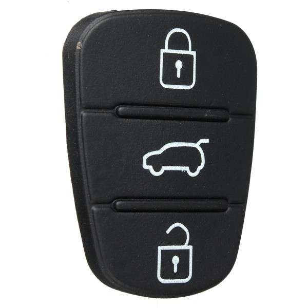 3 Button Remote Key Fob Case Shell Rubber Pad For Hyundai I10 I20 I30 Flip Key