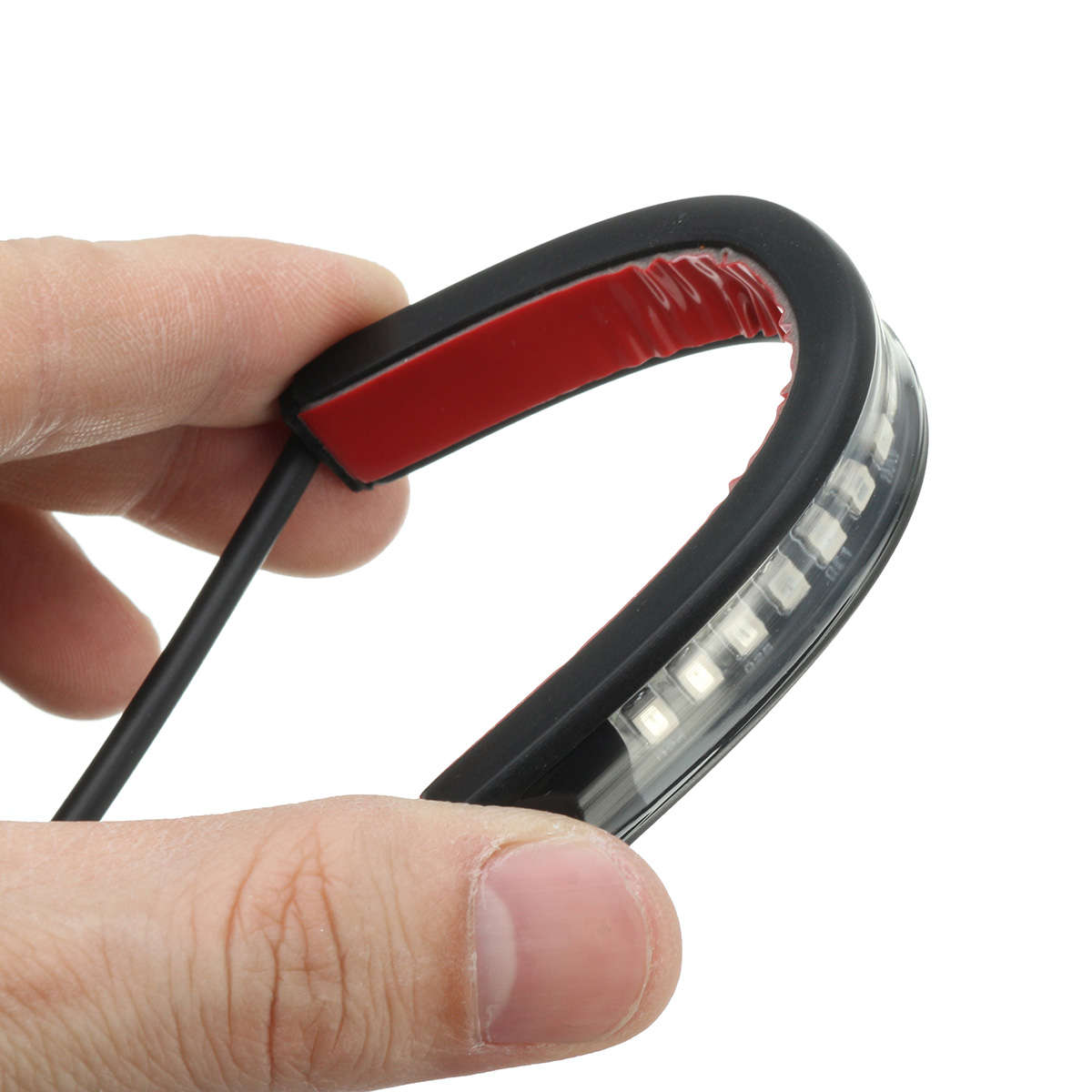 Flexible 18 LED Motorcycle ATV Tail Brake Stop Turn Signal Strip Light