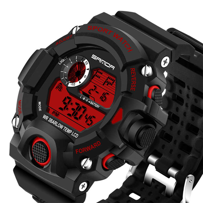 SANDA 326 Fashion Men Digital Watch Multifunction Waterproof Outdoor Sports Watch
