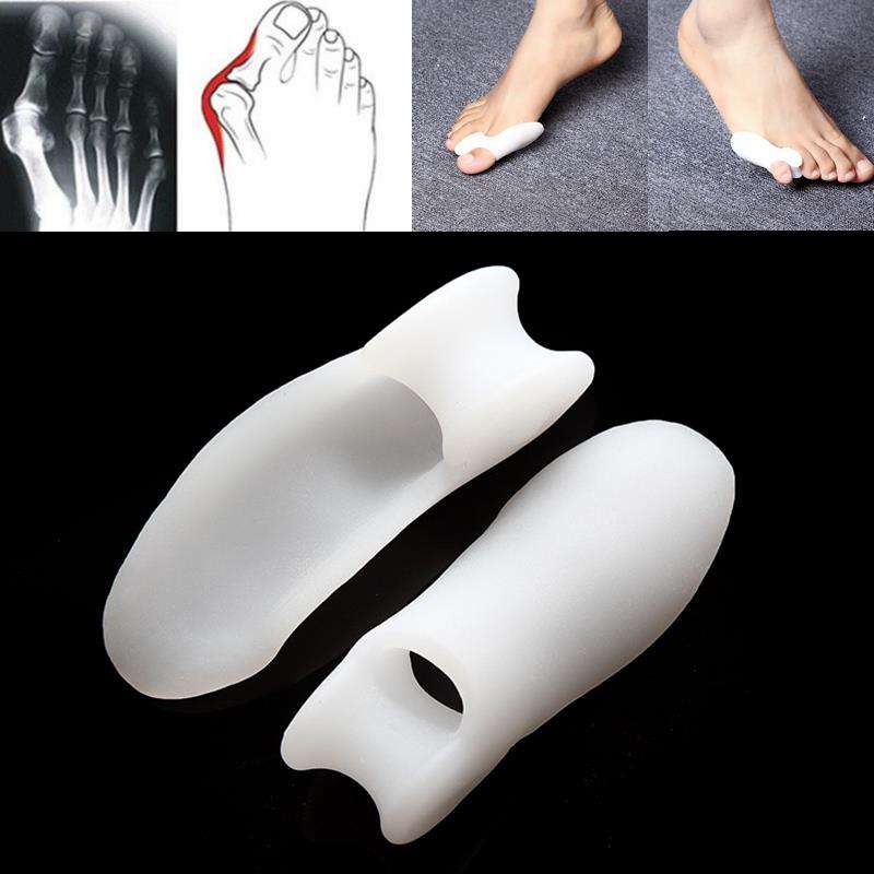 Soft Silicone Big Small Bunion Hallux Valgus Toe Separator Stretchers Alignment Corrector Pad