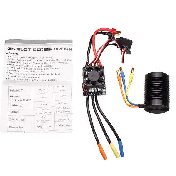 Racerstar F540 Waterproof Brushless Motor 45A ESC For 1/10 Buggy Racing Cars