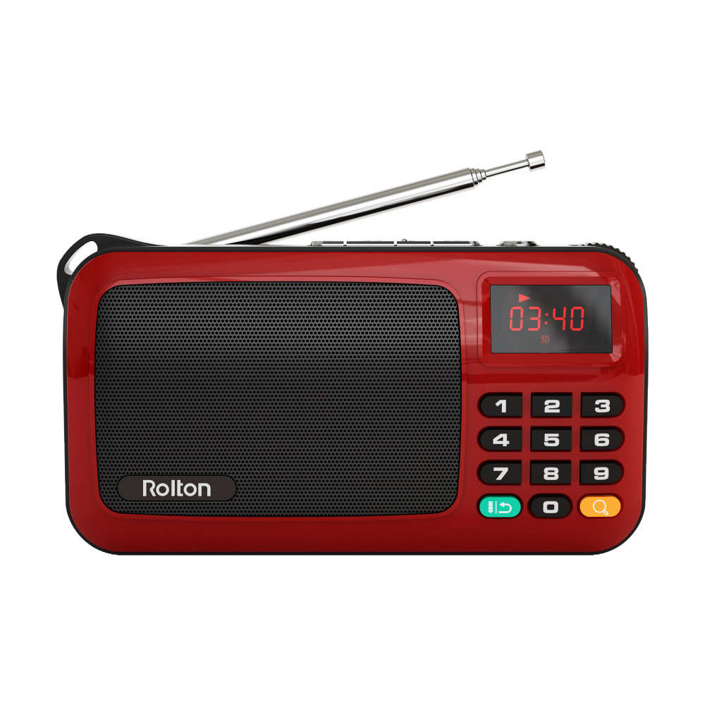 Rolton W405 Portable Mini FM Radio Speaker Music Player TF Card USB