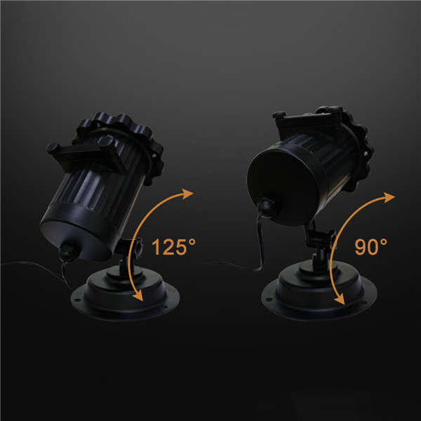 16Patterns Remote Control LED Stage Light Waterproof Moving Sparkling Landscape Halloween Lamp