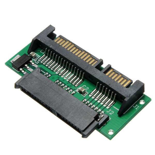1.8inch Micro SATA MSATA SSD to 7+15 2.5inch SATA Adapter Converter Card Plate