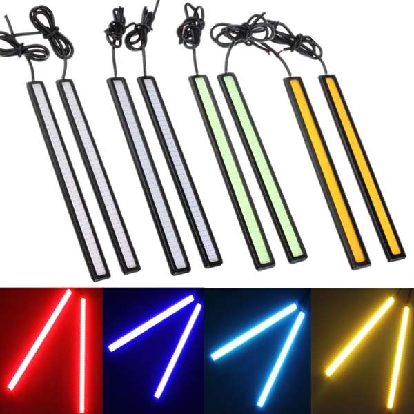 Pair 17cm Waterproof 84LED COB Car LED Light DRL Fog Driving Lamp Lights