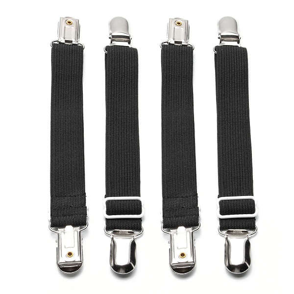 Adjustable Elastic Sheet Mattress Corner Straps Suspenders Fasteners Bed Holder