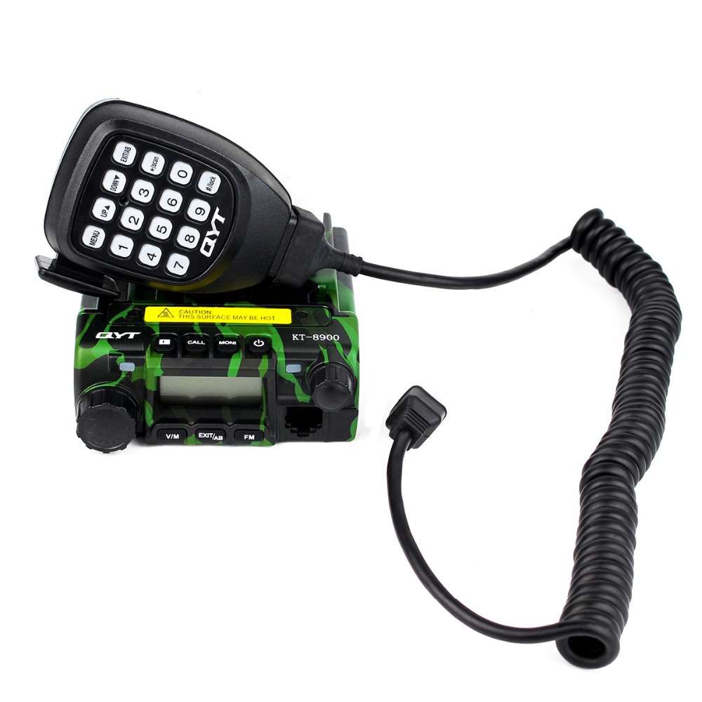 QYT KT-8900 Mini Mobile Radio Dual band V/UHF136-174/400-480MHz Transceiver Camouflage Color