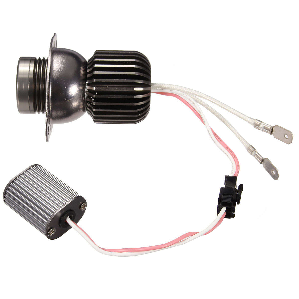 Pair 20W LED Angel Eyes Halo Ring Light Side Marker Bulb Error Free For BMW E90 E91