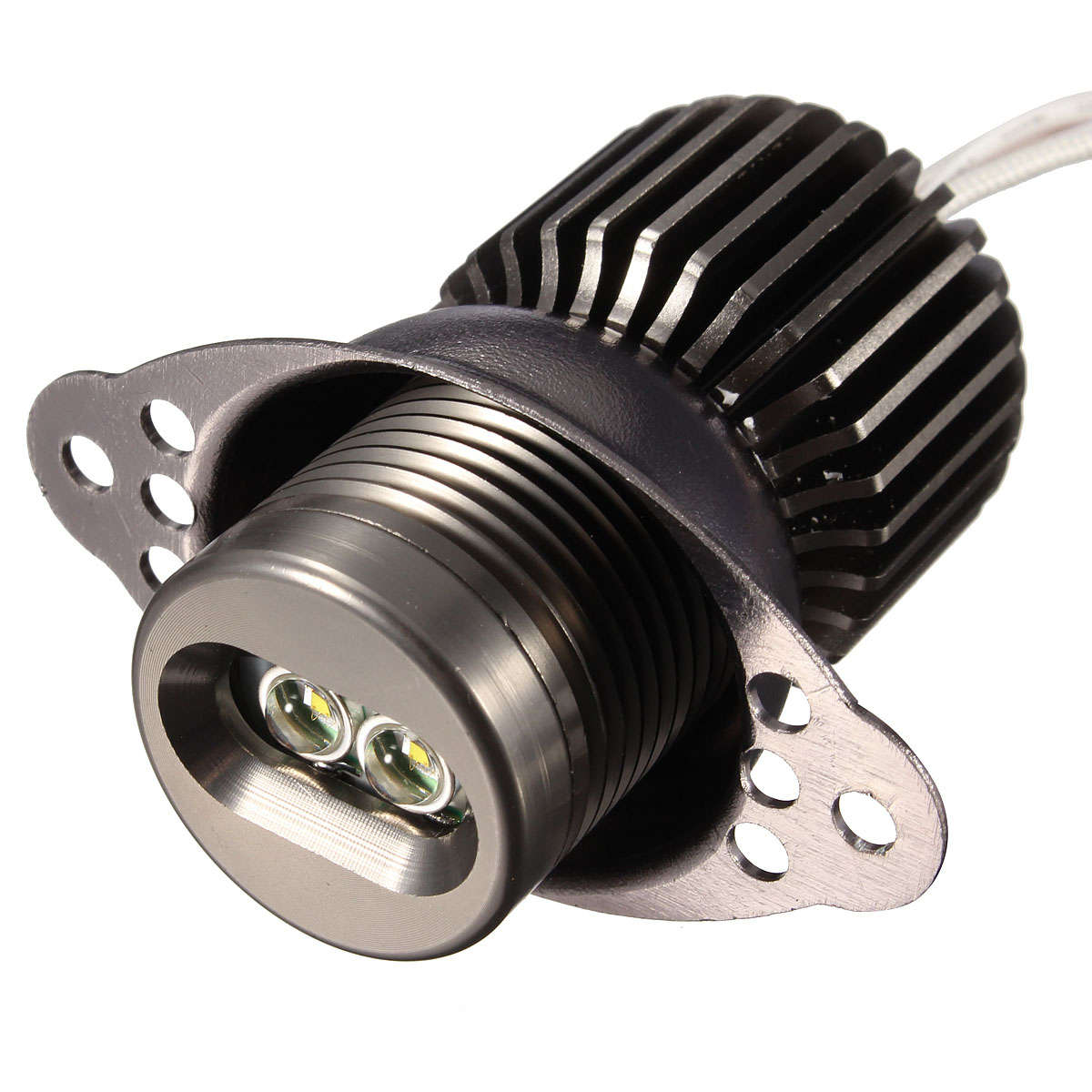 Pair 20W LED Angel Eyes Halo Ring Light Side Marker Bulb Error Free For BMW E90 E91