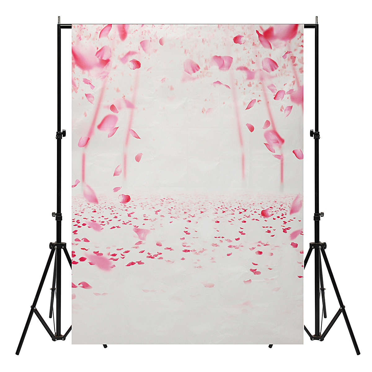 5x7FT Vinyl Pink Flower Photography Backdrop Photo Background Prop