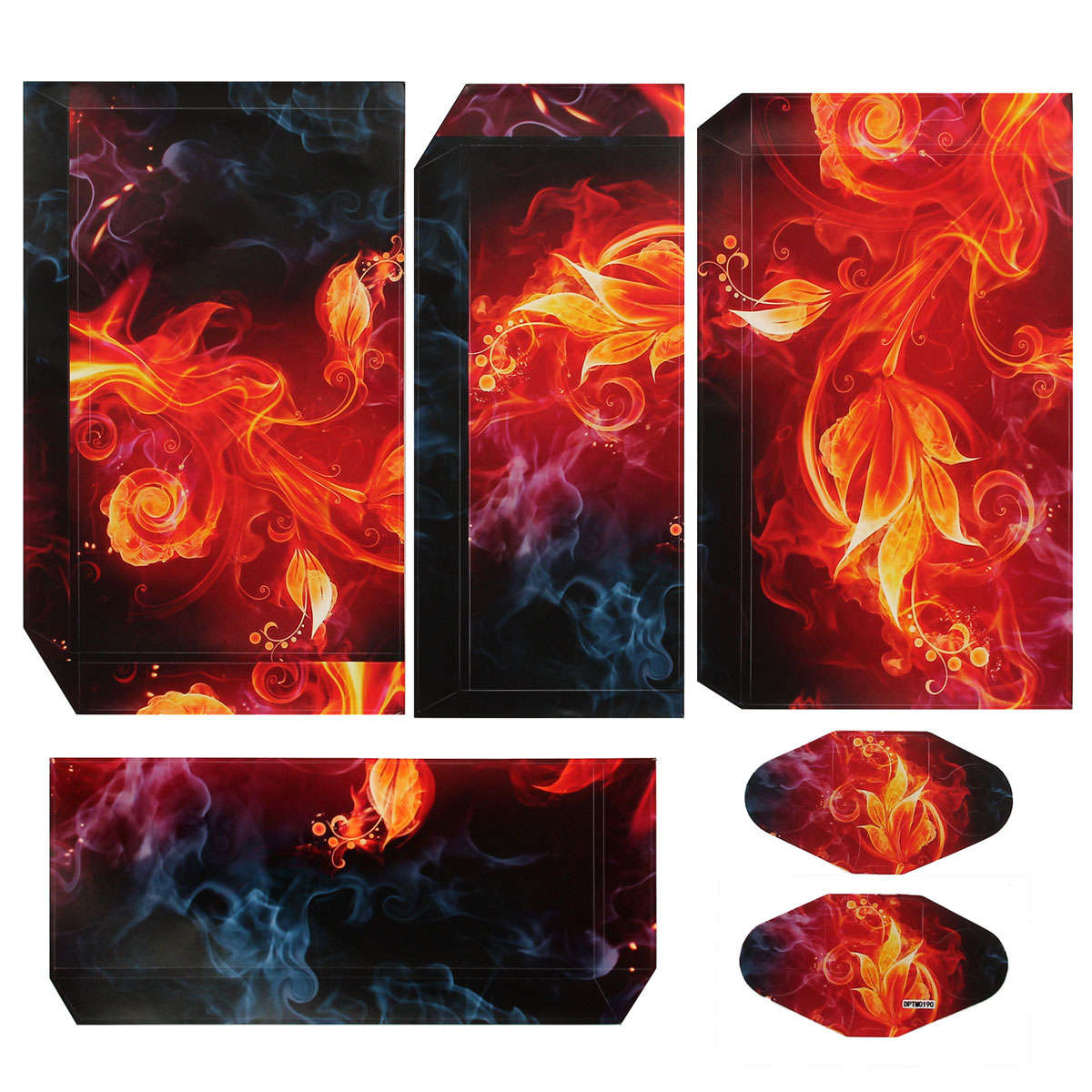 Flame Flower Rose Skin Sticker Cover for PS4 Playstation 4 Console Decal Vinyl