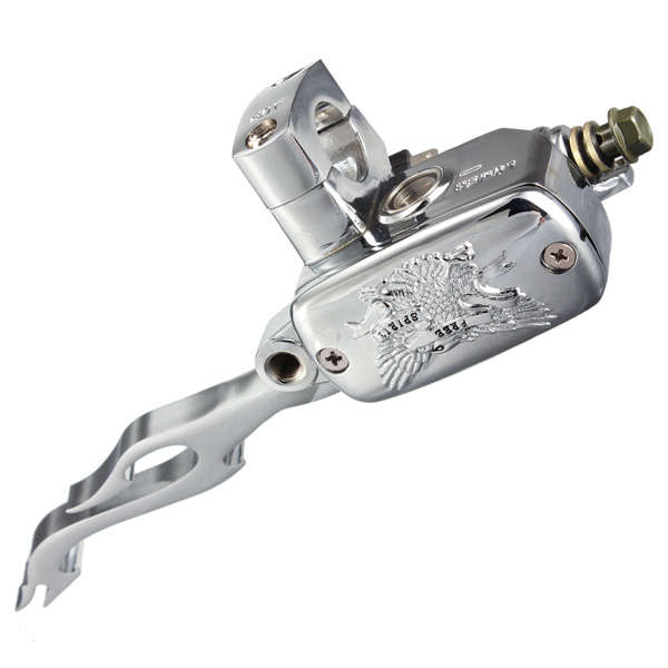 Motorcycle Brake Master Cylinder Right for 04-11 Harley-Davidson Flame