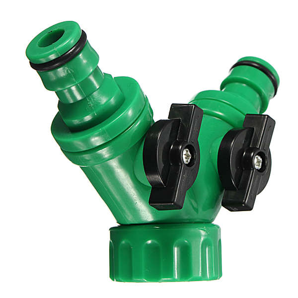 Screw Hose Pipe Splitter 2 way Connector Adaptor Garden Tool Quick