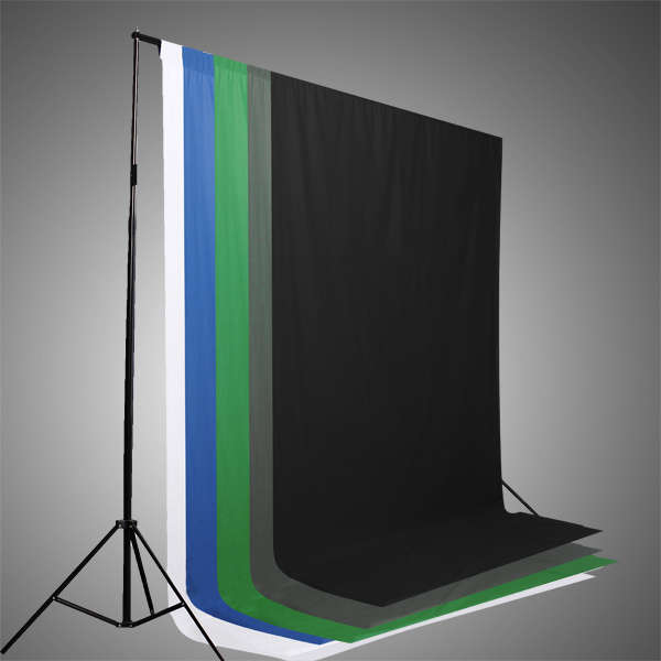 5 Colors Screen/Chromakey Backdrop 6x9 Muslin  Video Background
