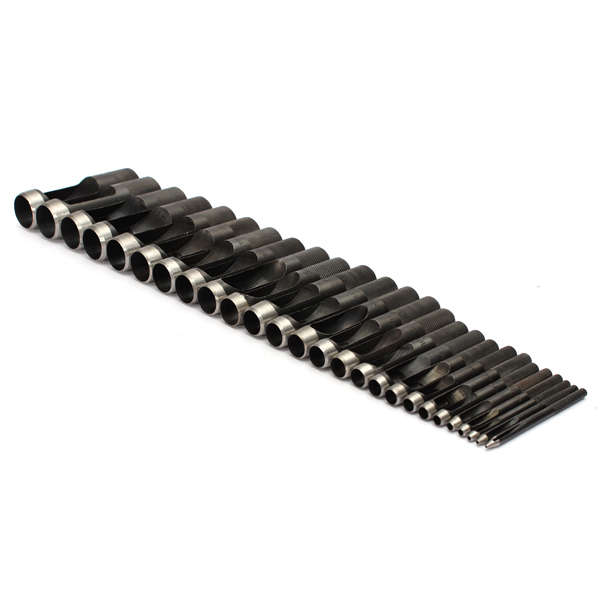 Leather Carbon Steel Hollow Hand Hole Punches Tools 26 Size for Choose