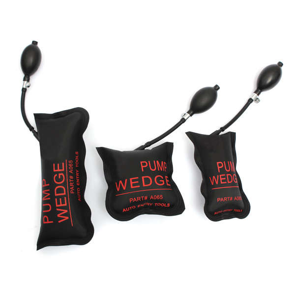 Air Pump Wedge Inflatable Unlock Vehicle Lock Picks Tool Black S/M/L