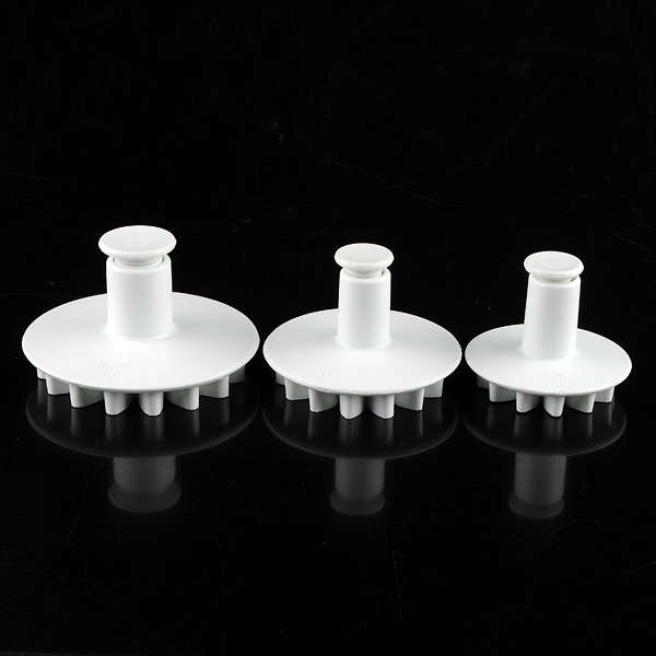 3pcs Veined Sunflower Gerbera Daisy Plunger Cutter Tool