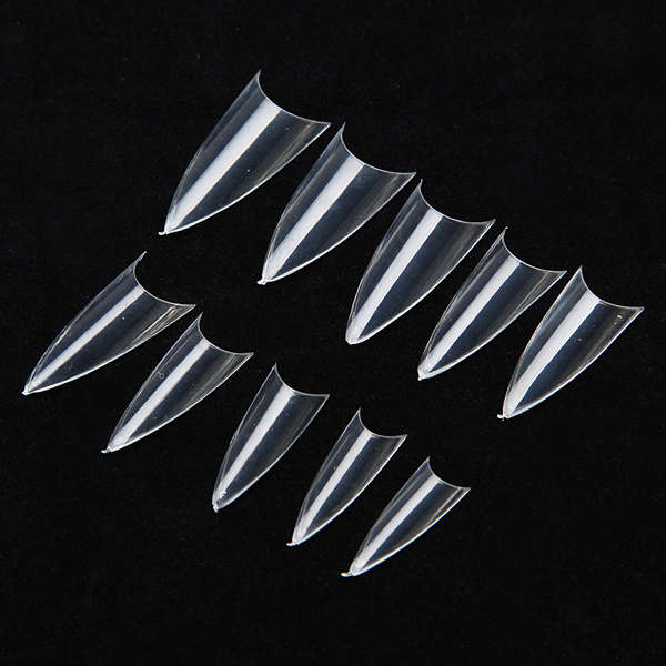 500pcs False Sharp Ending Stiletto Acrylic Nail Art Tips