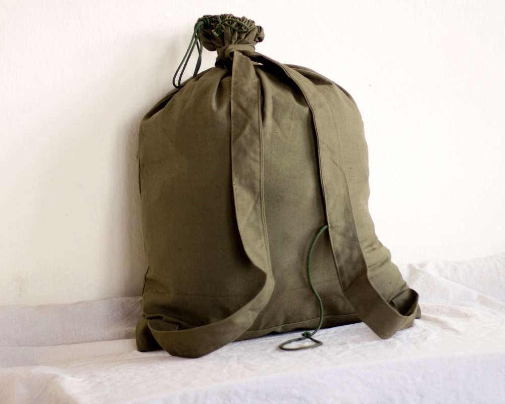 New Vintage military backpack, knapsack, unused