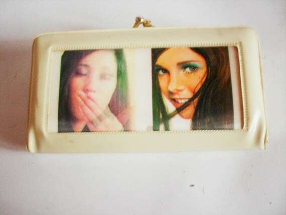 Vintage Women Ladies Wallet Purse Coin Card, mirror