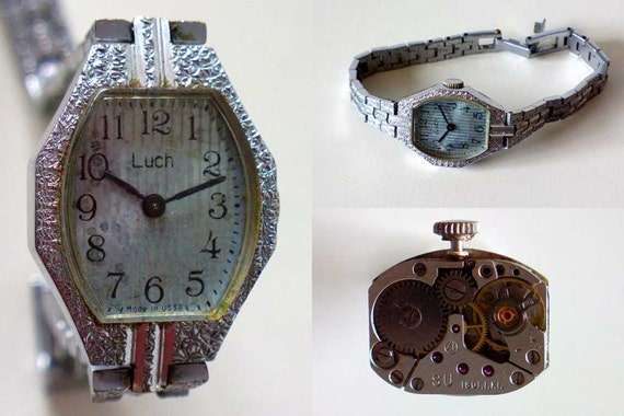 Vintage Lady's mechanical wrist watch Luch